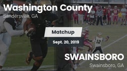 Matchup: Washington County vs. SWAINSBORO  2019