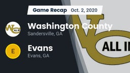 Recap: Washington County  vs. Evans  2020