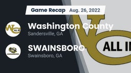 Recap: Washington County  vs. SWAINSBORO  2022