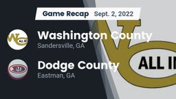 Recap: Washington County  vs. Dodge County  2022