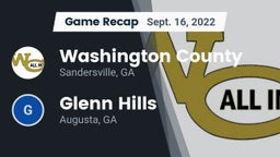 Recap: Washington County  vs. Glenn Hills  2022