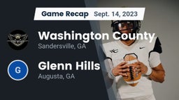 Recap: Washington County  vs. Glenn Hills  2023