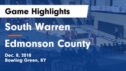 South Warren  vs Edmonson County  Game Highlights - Dec. 8, 2018