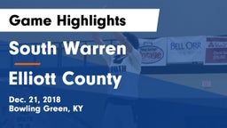 South Warren  vs Elliott County  Game Highlights - Dec. 21, 2018
