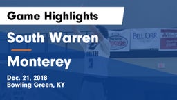 South Warren  vs Monterey  Game Highlights - Dec. 21, 2018