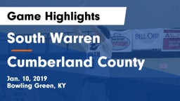South Warren  vs Cumberland County  Game Highlights - Jan. 10, 2019