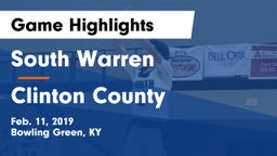 South Warren  vs Clinton County  Game Highlights - Feb. 11, 2019