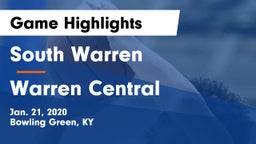 South Warren  vs Warren Central  Game Highlights - Jan. 21, 2020