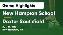 New Hampton School  vs Dexter Southfield  Game Highlights - Oct. 20, 2023
