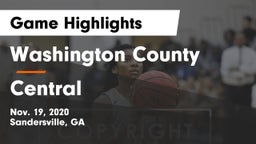 Washington County  vs Central  Game Highlights - Nov. 19, 2020