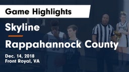 Skyline  vs Rappahannock County  Game Highlights - Dec. 14, 2018