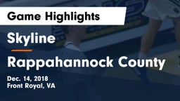 Skyline  vs Rappahannock County  Game Highlights - Dec. 14, 2018