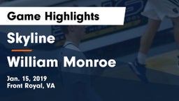 Skyline  vs William Monroe  Game Highlights - Jan. 15, 2019