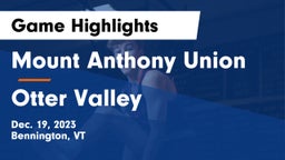 Mount Anthony Union  vs Otter Valley  Game Highlights - Dec. 19, 2023