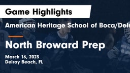 American Heritage School of Boca/Delray vs North Broward Prep  Game Highlights - March 16, 2023