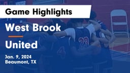 West Brook  vs United  Game Highlights - Jan. 9, 2024