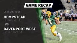 Recap: Hempstead  vs. Davenport West  2015