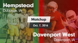 Matchup: Hempstead High vs. Davenport West  2016