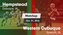 Matchup: Hempstead High vs. Western Dubuque  2016