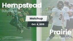 Matchup: Hempstead High vs. Prairie  2019
