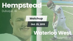 Matchup: Hempstead High vs. Waterloo West  2019