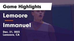 Lemoore  vs Immanuel  Game Highlights - Dec. 21, 2023