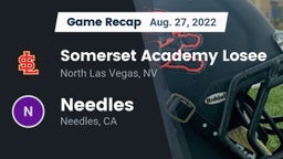 Recap: Somerset Academy Losee vs. Needles  2022