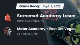 Recap: Somerset Academy Losee vs. Mater Academy - East Las Vegas  2022