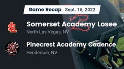 Recap: Somerset Academy Losee vs. Pinecrest Academy Cadence 2022