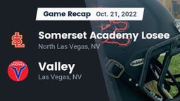 Recap: Somerset Academy Losee vs. Valley  2022