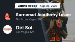 Recap: Somerset Academy Losee vs. Del Sol  2023