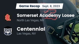 Recap: Somerset Academy Losee vs. Centennial  2023