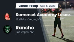 Recap: Somerset Academy Losee vs. Rancho  2023