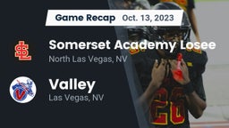 Recap: Somerset Academy Losee vs. Valley  2023