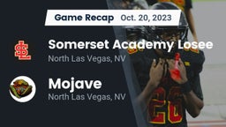 Recap: Somerset Academy Losee vs. Mojave  2023
