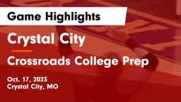 Crystal City  vs Crossroads College Prep Game Highlights - Oct. 17, 2023