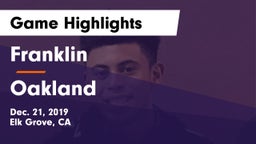 Franklin  vs Oakland Game Highlights - Dec. 21, 2019