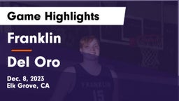 Franklin  vs Del Oro  Game Highlights - Dec. 8, 2023