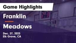 Franklin  vs Meadows  Game Highlights - Dec. 27, 2023