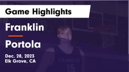 Franklin  vs Portola  Game Highlights - Dec. 28, 2023