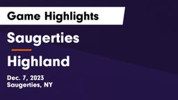 Saugerties  vs Highland  Game Highlights - Dec. 7, 2023
