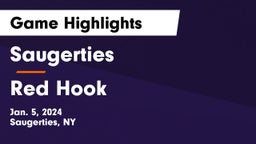 Saugerties  vs Red Hook  Game Highlights - Jan. 5, 2024
