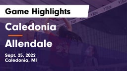 Caledonia  vs Allendale  Game Highlights - Sept. 25, 2022