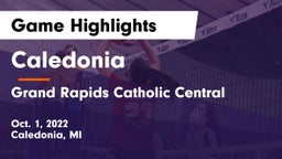 Caledonia  vs Grand Rapids Catholic Central  Game Highlights - Oct. 1, 2022