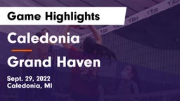 Caledonia  vs Grand Haven  Game Highlights - Sept. 29, 2022