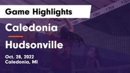 Caledonia  vs Hudsonville  Game Highlights - Oct. 28, 2022