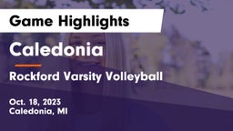 Caledonia  vs Rockford Varsity Volleyball Game Highlights - Oct. 18, 2023