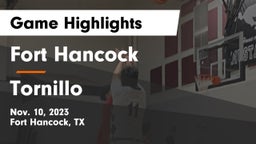 Fort Hancock  vs Tornillo  Game Highlights - Nov. 10, 2023
