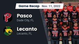Recap: Pasco  vs. Lecanto  2022