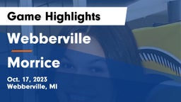 Webberville  vs Morrice Game Highlights - Oct. 17, 2023